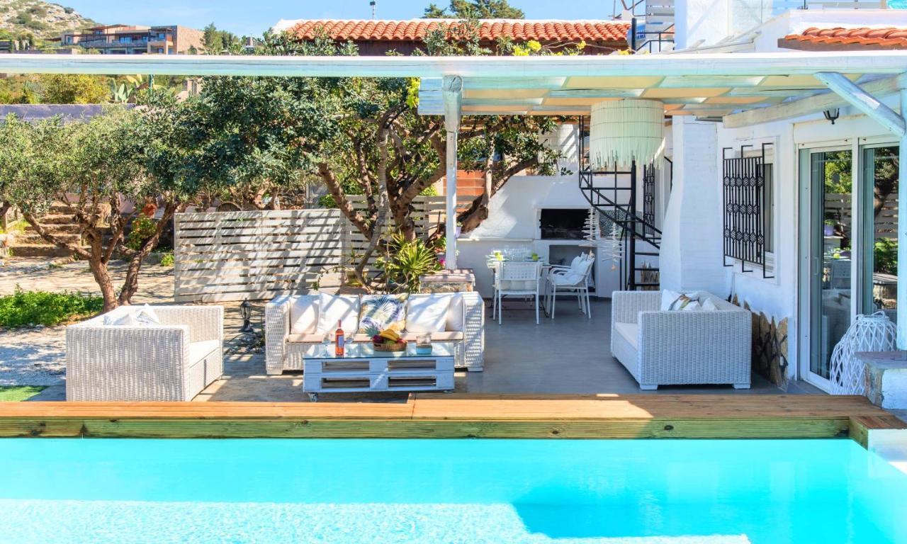 Cretan Lodge Heated Pool Ayos Nikolaos Dış mekan fotoğraf