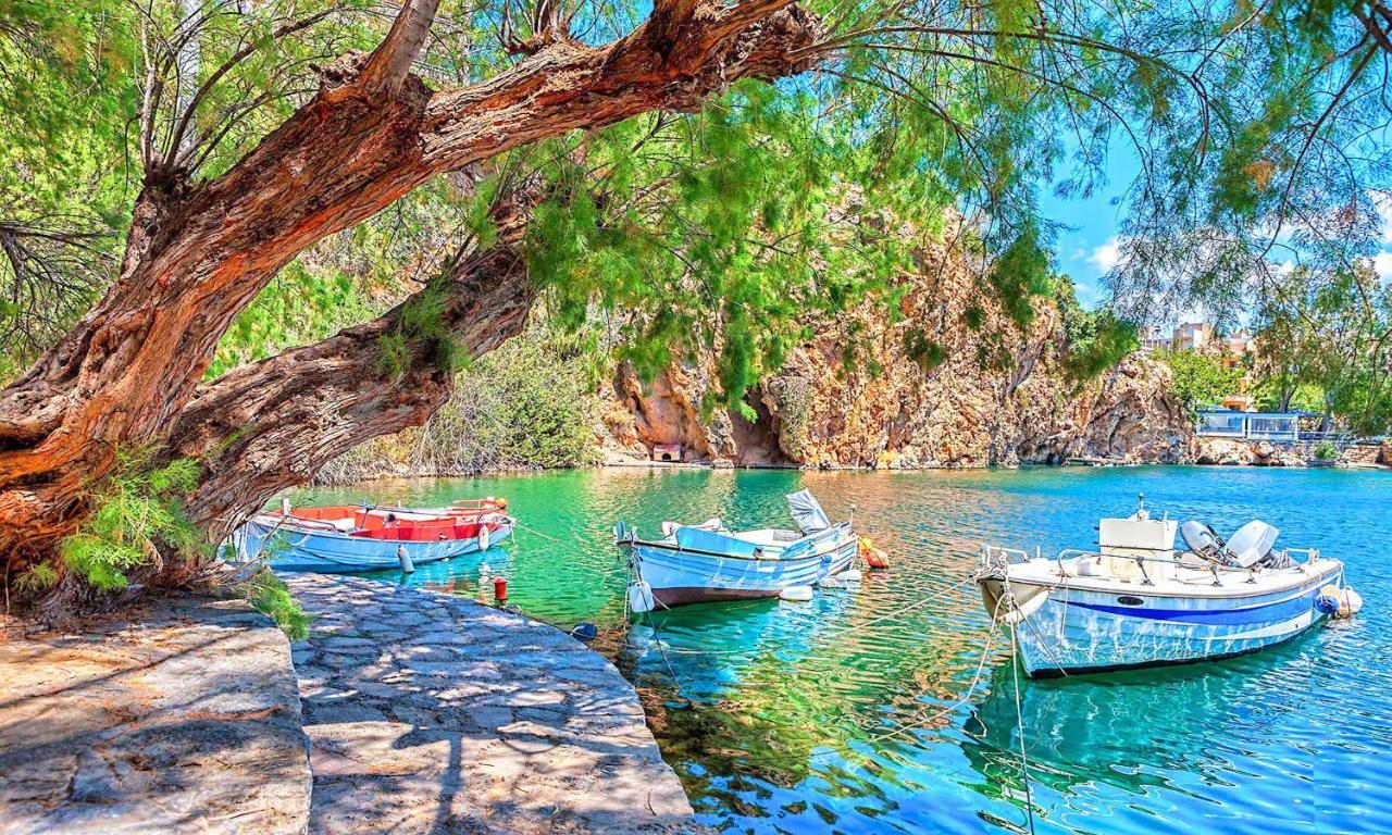 Cretan Lodge Heated Pool Ayos Nikolaos Dış mekan fotoğraf