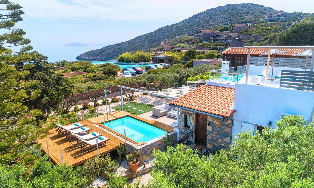 Cretan Lodge Heated Pool Ayos Nikolaos Dış mekan fotoğraf