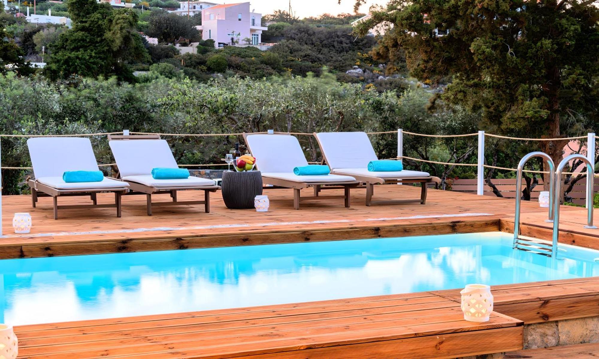 Cretan Lodge Heated Pool Ayos Nikolaos Dış mekan fotoğraf