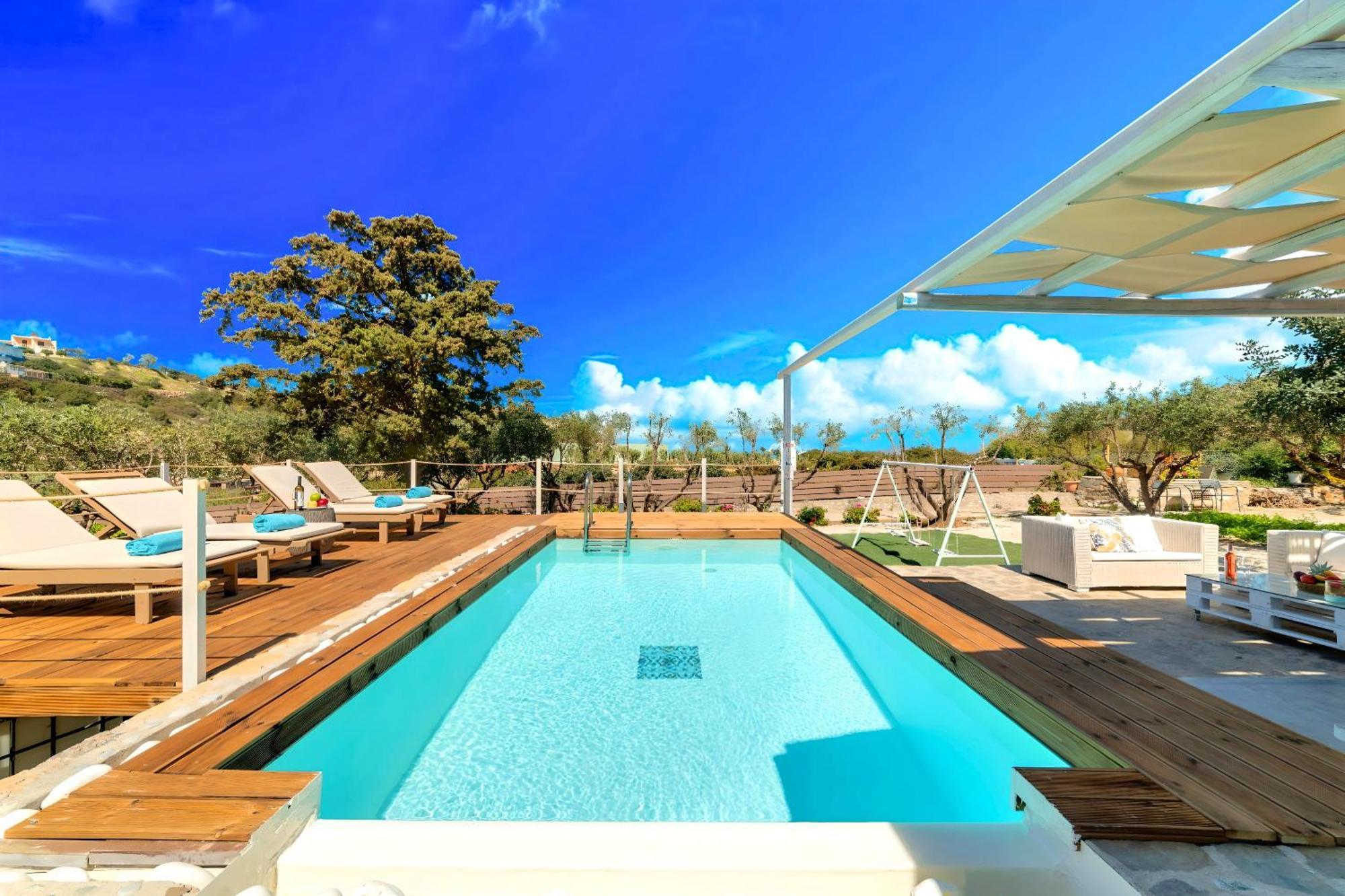 Cretan Lodge Heated Pool Ayos Nikolaos Dış mekan fotoğraf