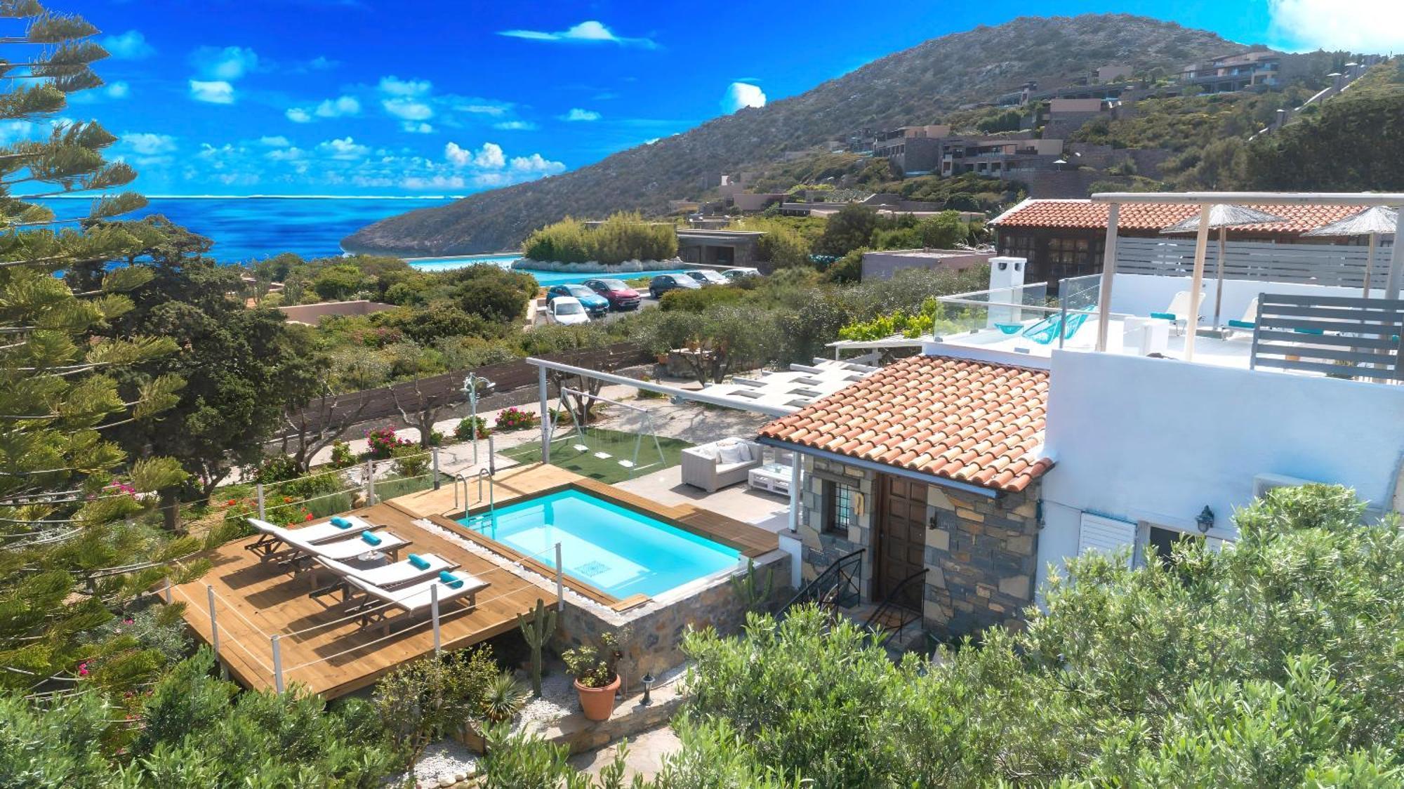 Cretan Lodge Heated Pool Ayos Nikolaos Dış mekan fotoğraf